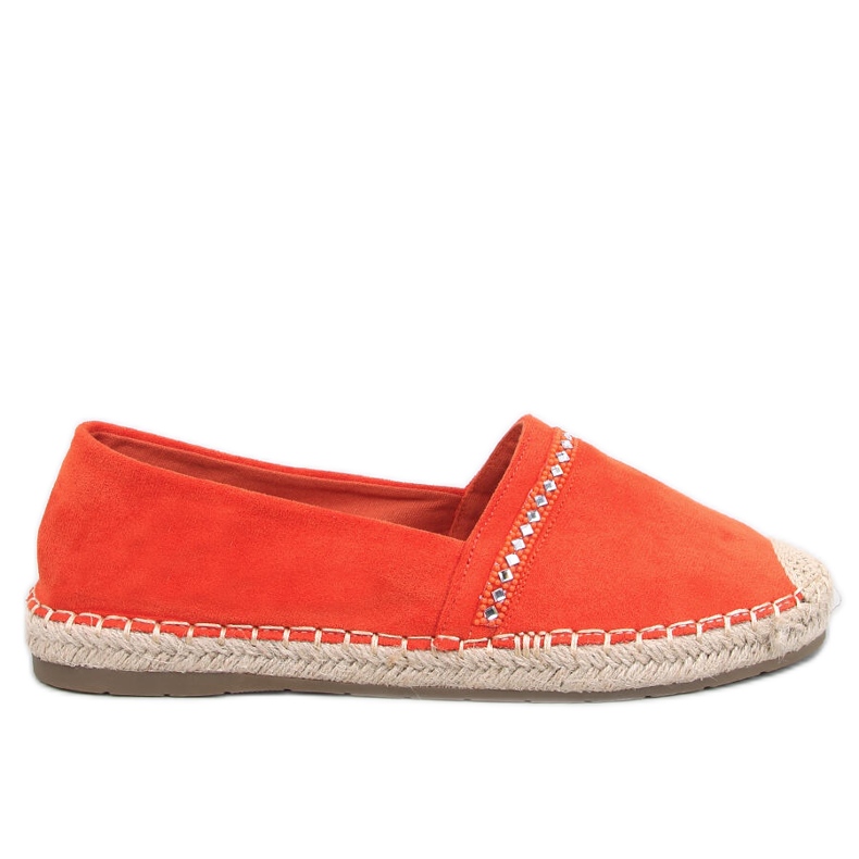 Etance Orange women's espadrilles