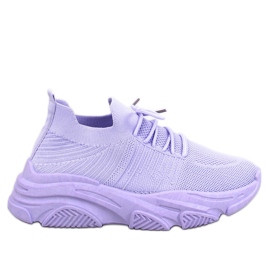 Fabre Purple sock sports shoes violet