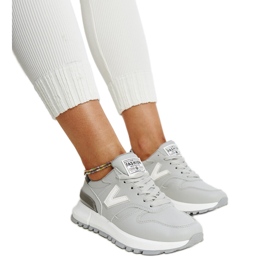 Gray sneakers with a thicker Cettina sole grey Gray sneakers with a thicker Cettina sole grey