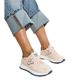 Pink sneakers with a thicker sole by Olonio Pink sneakers with a thicker sole by Olonio