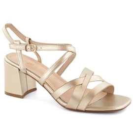 Sergio Leone W SK437 gold heel sandals golden Sergio Leone W SK437 gold heel sandals golden