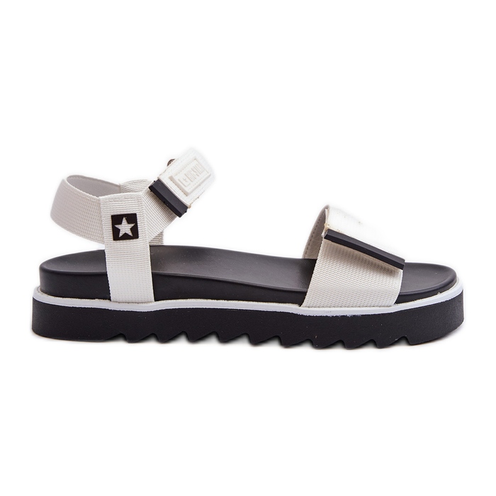 Women's Platform Sandals Big Star NN274777 White Women's Platform Sandals Big Star NN274777 White