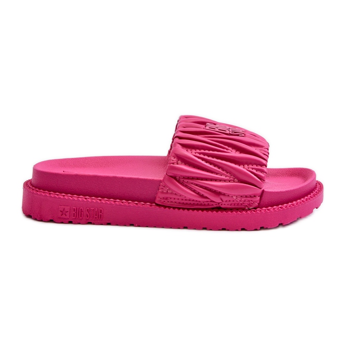 Women's Flip-flops on the Big Star Platform NN274A749 Fuchsia pink