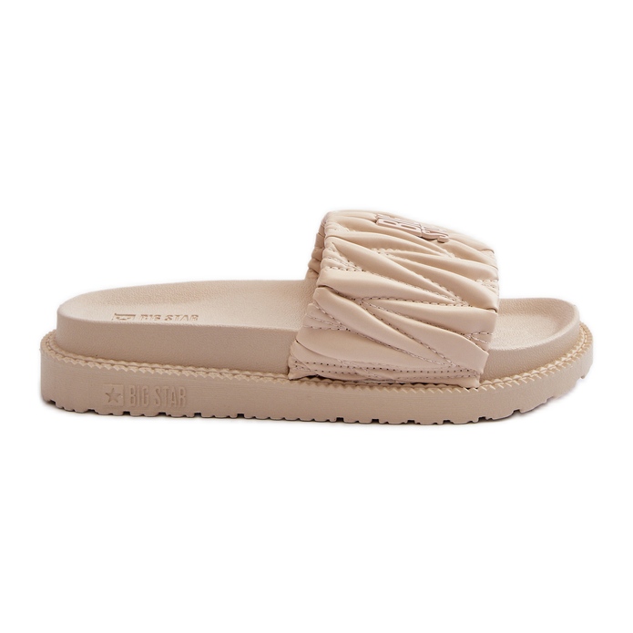 Women's Flip-flops on the Big Star Platform NN274A746 Beige
