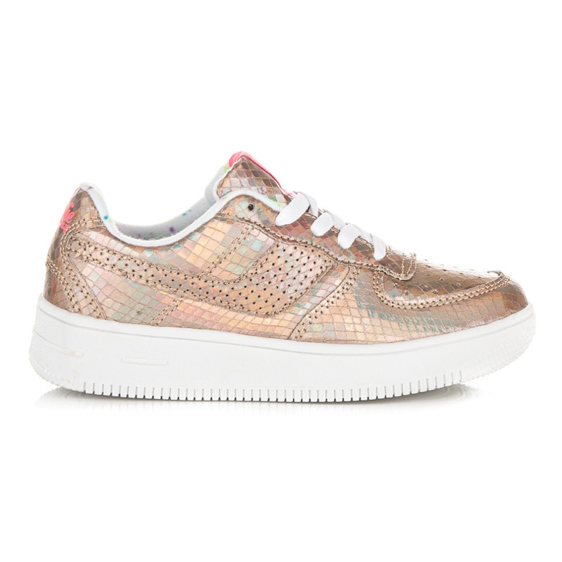 Kylie Shiny sneakers multicolored yellow orange