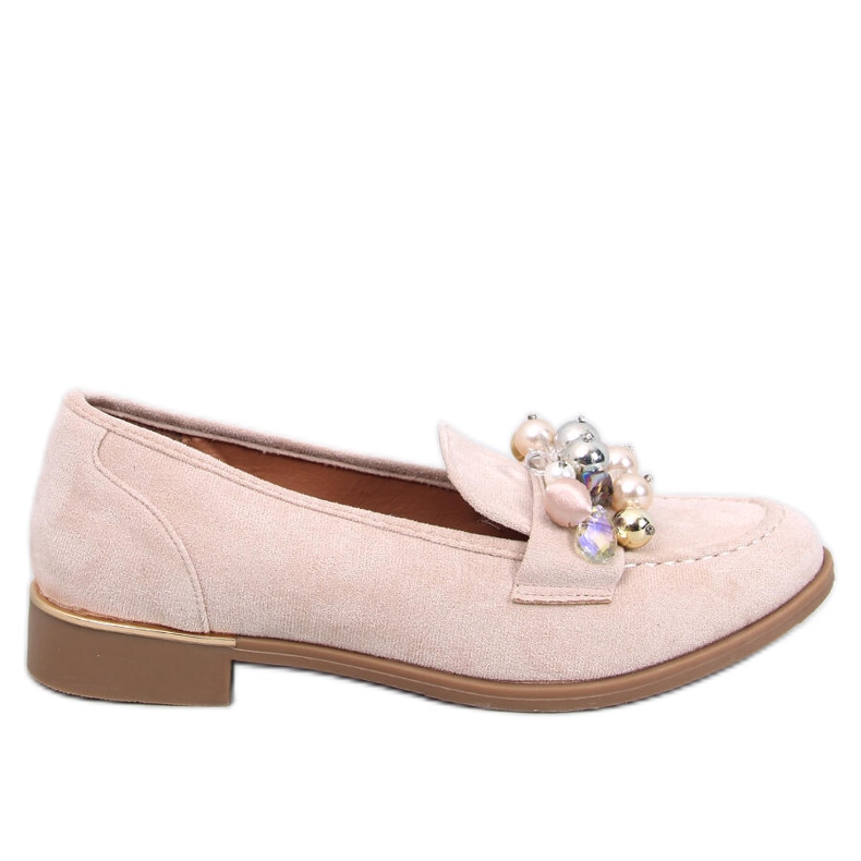 Anselme Beige stone loafers