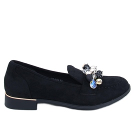 Anselme Black loafers with stones