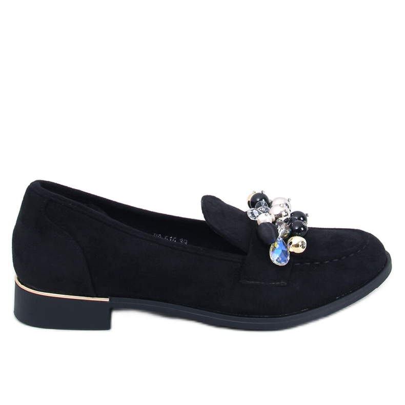 Anselme Black loafers with stones