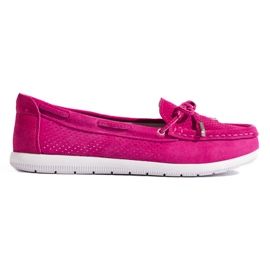 Goodin Women's fuchsia moccasins pink