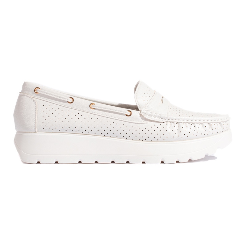Goodin Stylish white women's moccasins Goodin Stylish white women's moccasins
