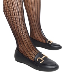 Black Tanja buckle moccasins Black Tanja buckle moccasins