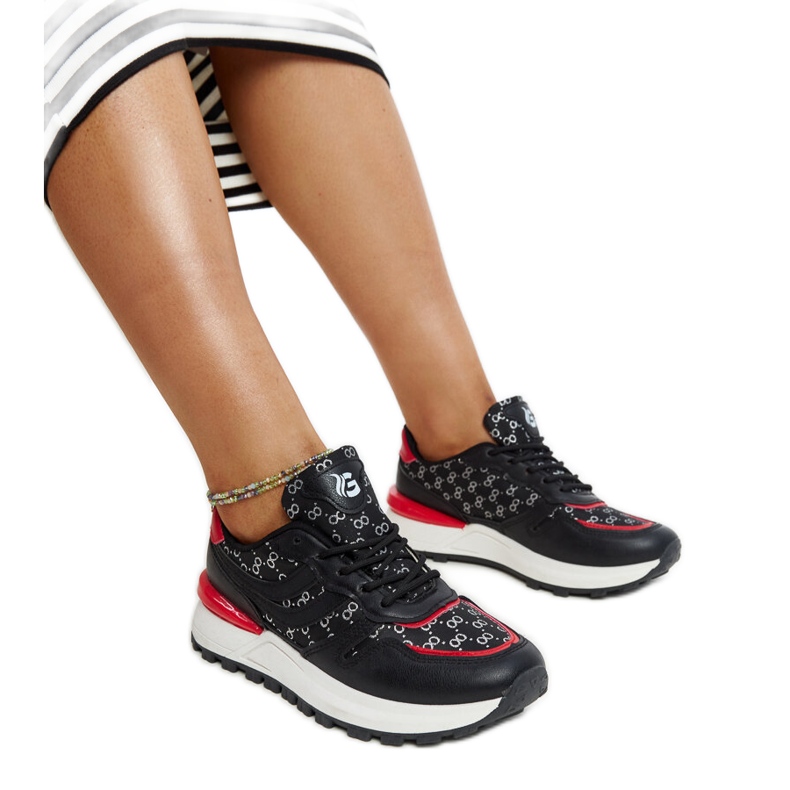 Black Sports Sneakers M8857 BLACK Black Sports Sneakers M8857 BLACK