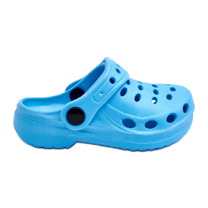 Light blue foam flip flops