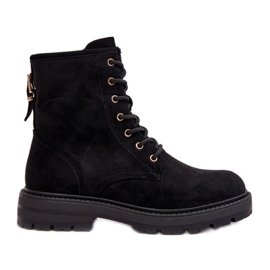 Women's Worker Boots With Zipper Black Ninsuni Women's Worker Boots With Zipper Black Ninsuni
