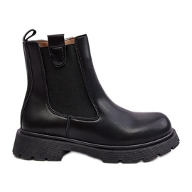 Women's Chelsea boots with a zipper, Black Ramhel