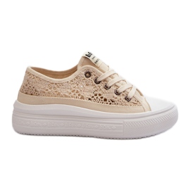 Lace Women's Sneakers Lee Cooper LCW-23-44-1620 Beige