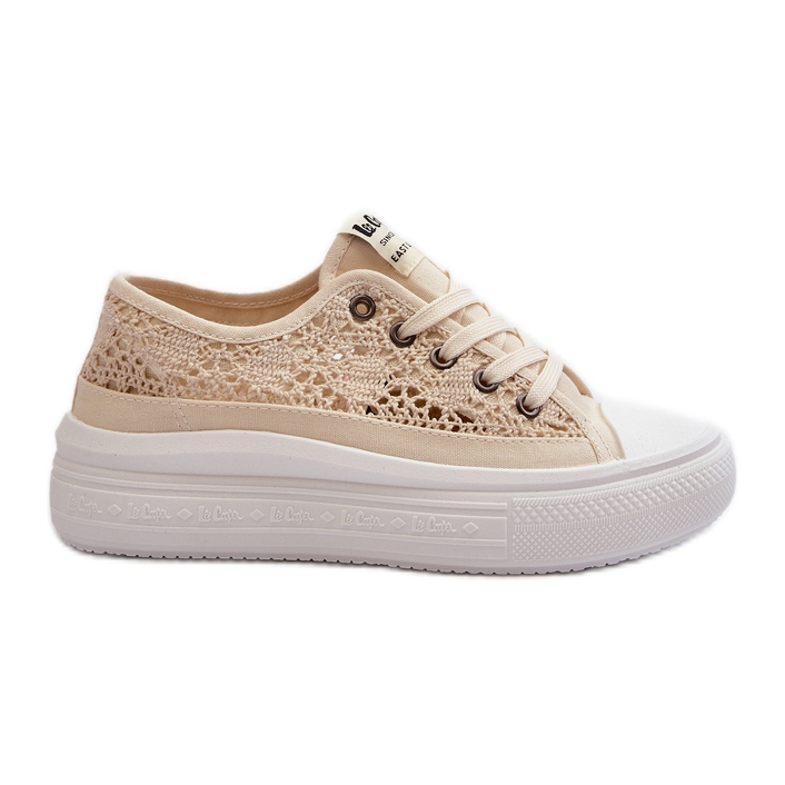 Lace Women's Sneakers Lee Cooper LCW-23-44-1620 Beige Lace Women's Sneakers Lee Cooper LCW-23-44-1620 Beige