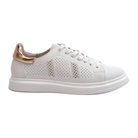 Women's Light Leather Sneakers White S.Barski LR760 Women's Light Leather Sneakers White S.Barski LR760