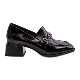 Patent Leather Pumps Black S.Barski MR38-960