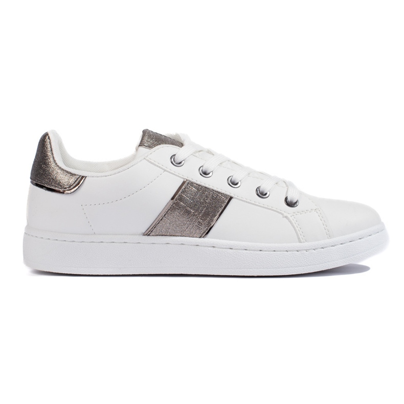 Women's white sports shoes