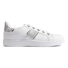 Women's white sports shoes