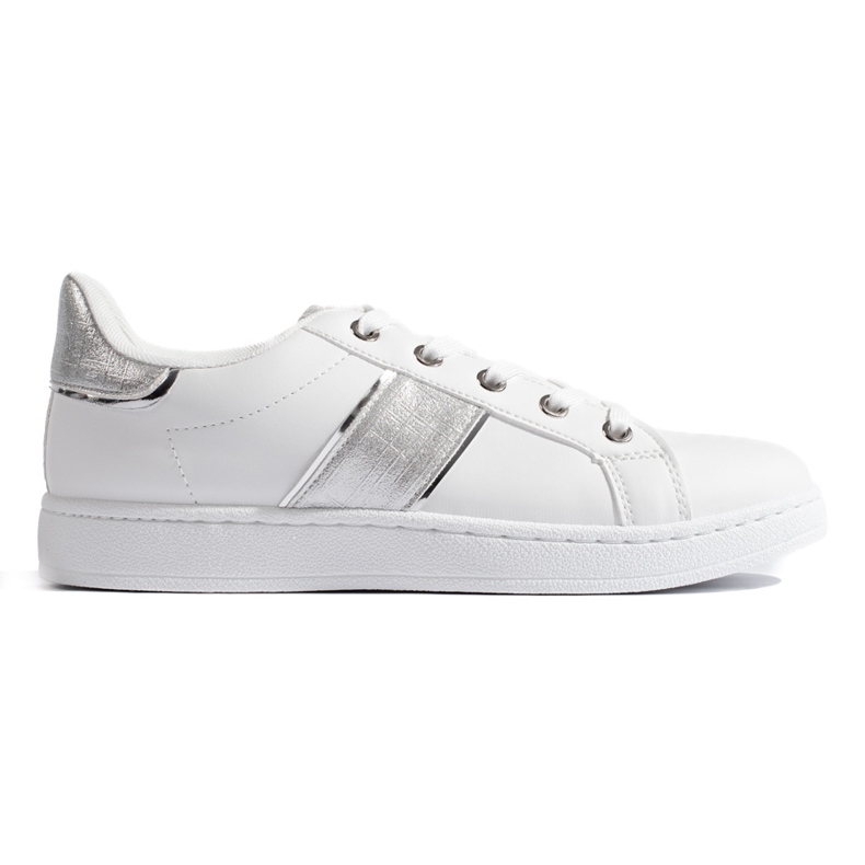 Women's white sports shoes