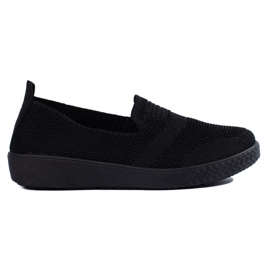 Black slip-on sneakers Black slip-on sneakers