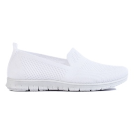 Slip on white sneakers