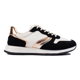 Women's black sports shoes