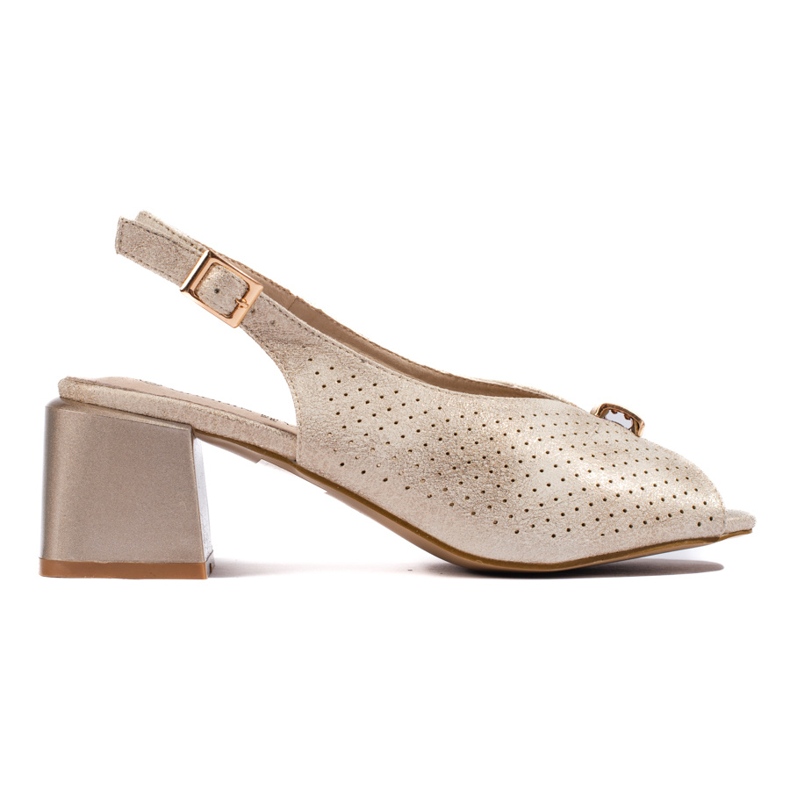 Goodin Elegant gold high-heeled sandals golden