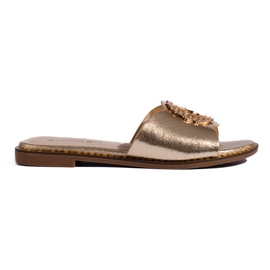 Goodin Women's golden slippers