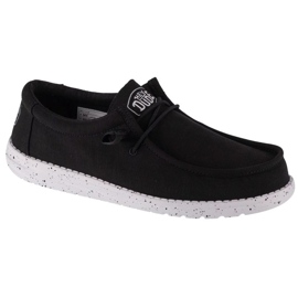 Hey Dude Wally Slub Canvas W 40009-001 shoes black