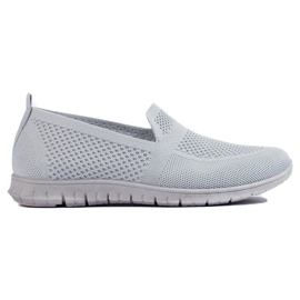 Slip on sneakers, gray grey