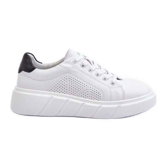 Women's Leather Platform Sneakers White Gatira Women's Leather Platform Sneakers White Gatira