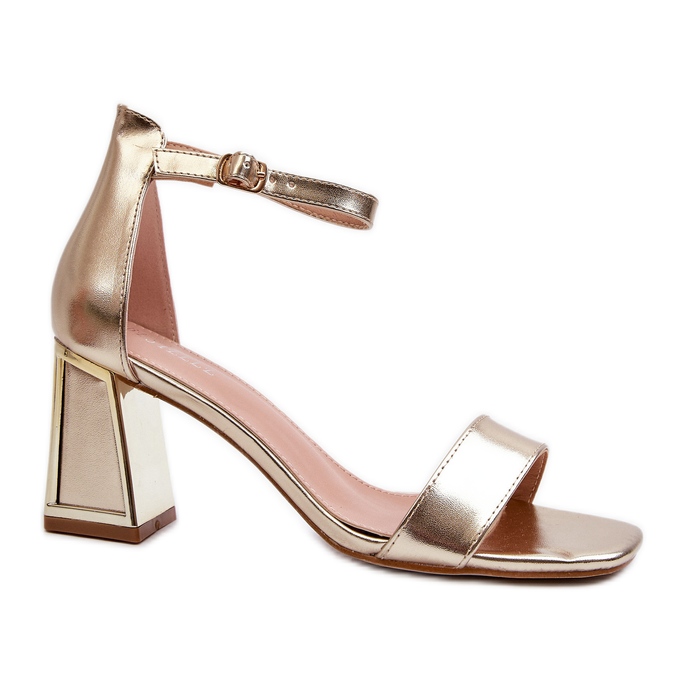 Gold Pholia high heel sandals golden