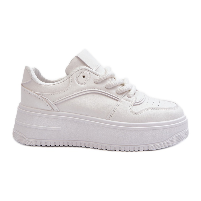 Women's Platform Sneakers Eco Leather White Vhisper Women's Platform Sneakers Eco Leather White Vhisper