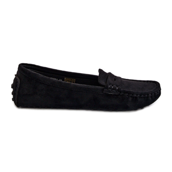 Women's Eco Suede Moccasins Black Adelmarie