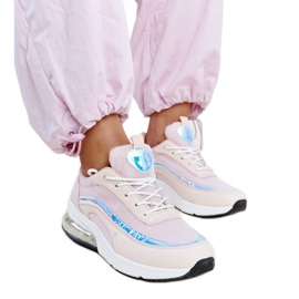 Pink sneakers with a Jelek hologram