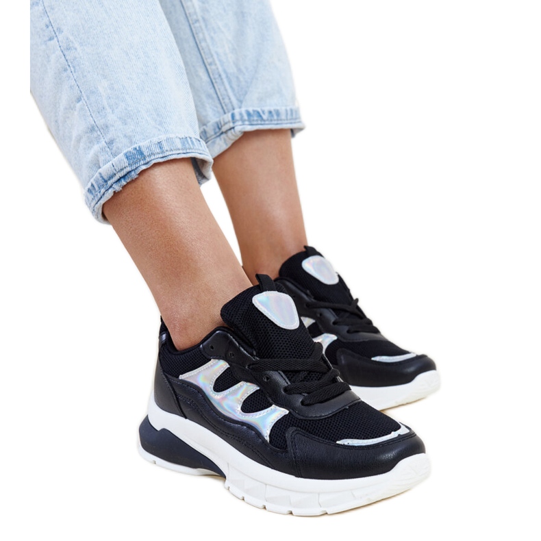 Black sneakers with a thick Matea sole