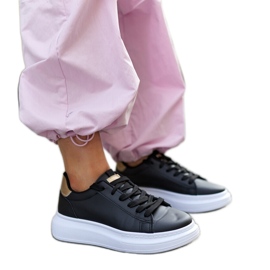 Black sneakers with a thick Ivalu sole