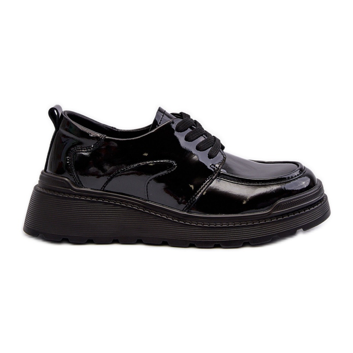 Women's Patent Leather Shoes, Natural Leather, Black Scadaria Women's Patent Leather Shoes, Natural Leather, Black Scadaria