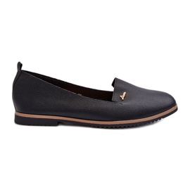 Women's Flat Moccasins Black Enzla Women's Flat Moccasins Black Enzla