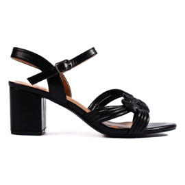 Elegant black high-heeled sandals Elegant black high-heeled sandals