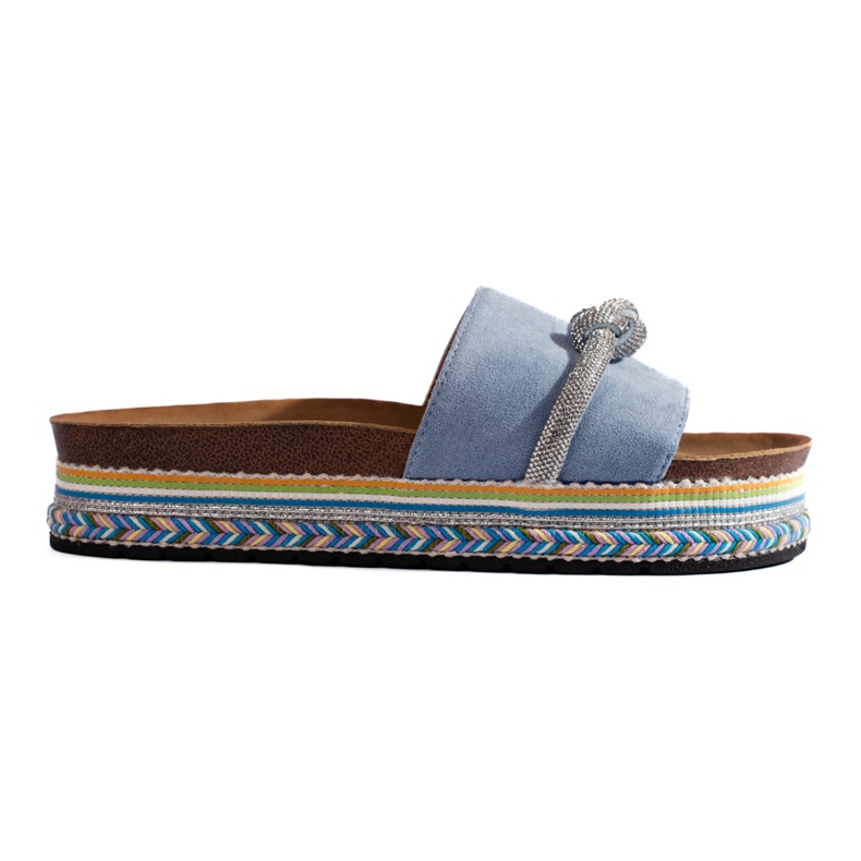 Light blue platform slides
