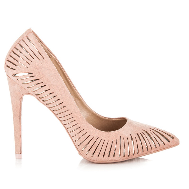 Seastar Shiny Suede Pumps pink