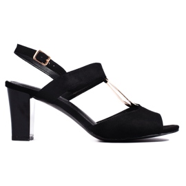 Goodin Black women's sandals on the post Goodin Black women's sandals on the post