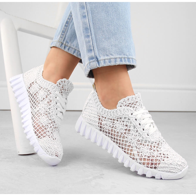 Women's white lace sports shoes T.Sokolski 1982 Women's white lace sports shoes T.Sokolski 1982