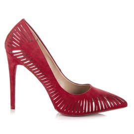 Seastar Shiny maroon pumps red