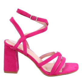 Divoi Fuchsia high-heeled sandals pink