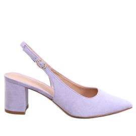 Soheil LT.PURPLE open heel pumps